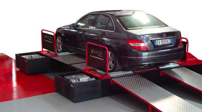 Banco prova per auto con 4 ruote motrici