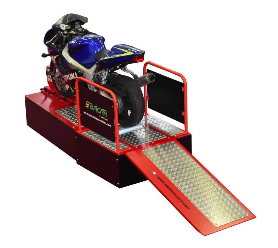 Banco prova potenza inerziale per moto